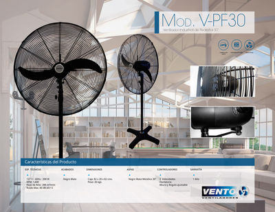 Ventilador Industrial de Pared 20 Mod. V-WF20 - Vento Ventiladores