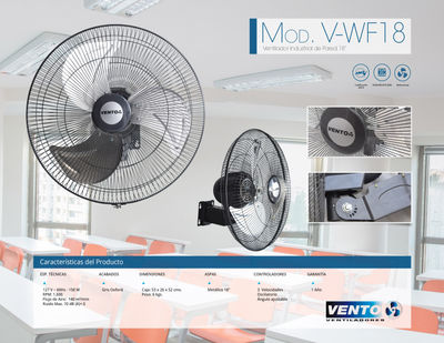 Ventiladores Vento Mod. V-WF18