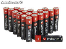 Verbatim Batterie Alkaline, Mignon, AA, LR06, 1.5V , Blister (20-Pack)