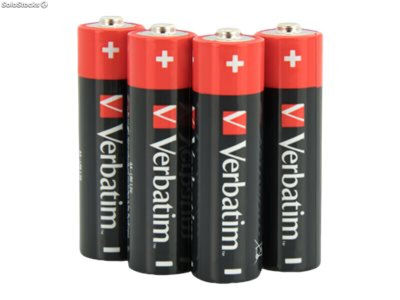 Verbatim Batterie Alkaline, Mignon, AA, LR06, 1.5V - Premium (4-Pack)
