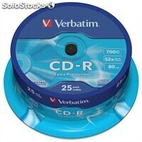 Verbatim CD-r 700MB 52x Tarrina 25Uds