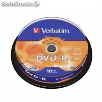 Verbatim DVD-r 4.7GB 16x Tarrina 10Uds