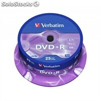 Verbatim DVD+r 4.7GB 16x Tarrina 25Uds