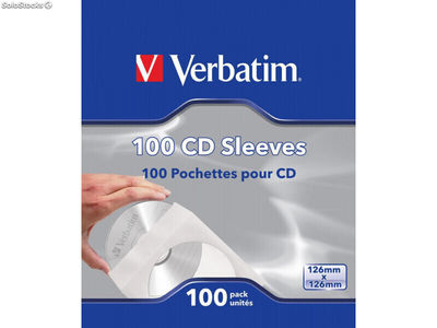 Verbatim Softpack Sleeve für 1 Disc, Retail (100-Pack) - 49976