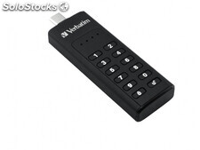 Verbatim USB 3.1 Stick 128GB, Typ C, Secure, Keypad - Retail