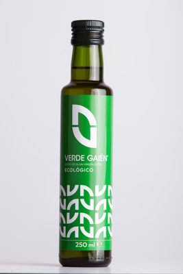 Verde Gaién - 250 ml. Aceite de oliva virgen extra ecológico de cosecha temprana