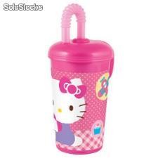 Verre Bonjour Kitty canne 450cl