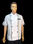veste de cuisine à manches courtes ,chemise unisexe en blanc et noire - 1