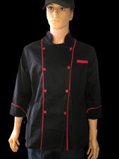 veste de cuisine chef en deux couleurs