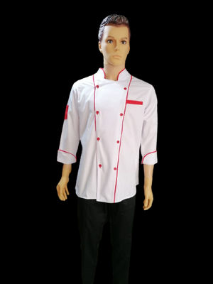 veste de cuisine chef en deux couleurs - Photo 4