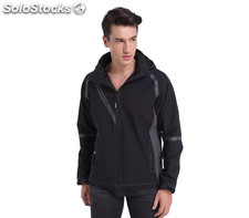 Veste Softshell noire Ã capuche - M