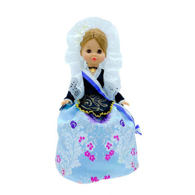 Vestido Alicantina muñeca colección Sintra, Simona Folk Artesanía, Mari&#39;s,