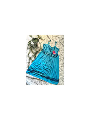 Vestido azul con lentejuelas - Foto 2