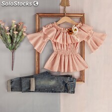 Vestido de niña + Pantalón vaquero 2 - 5 años, conjunto