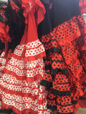 Vestido de Sevillana Flamenco Niña, 3 colores, 7 tallas