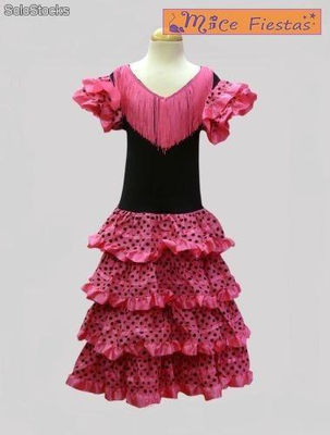 Vestido disfraz de flamenca niña