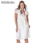 Vestido em poliviscose com elastano branco