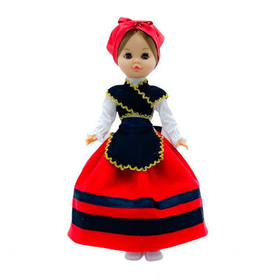 Vestido Gallega muñeca colección Sintra, Simona Folk Artesanía, Mari&#39;s, Pepa&#39;s,