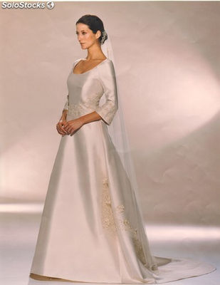 Vestido noiva marfim modelo 1185
