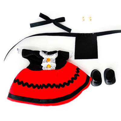 Vestido regional Burgalesa muñeca Mini Cocoletas Folk Artesanía o clásica de 15
