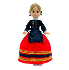 Vestido Soriana muñeca colección Sintra, Simona Folk Artesanía, Mari&#39;s, Pepa&#39;s,