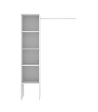 Vestidor Basico para dormitorio 3 baldas acabado blanco 185,5 cm(alto)137,5