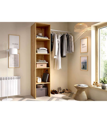 Vestidor Basico para dormitorio 4 baldas acabado Nordic 185,5 cm(alto)137,5 - Foto 3