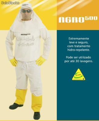 Vestimenta de proteção para pulverização adubação armazenagem colheita
