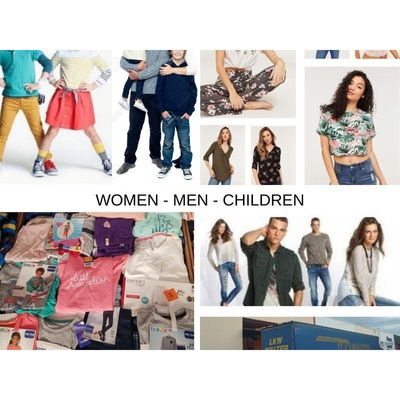 Vêtements en gros pour femmes, hommes et enfants | lot assorti