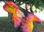 Véu de seda para dança do ventre - colorido - Foto 3