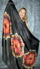 Véu de seda para dança do ventre - mandalas - Foto 4
