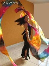 Véu de seda para dança do ventre - ribbon - Foto 2