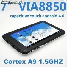 Via 8850 Cortex-a9 1.2GHz tablet pc Android4.0 de 7&quot; de pantalla capacitiva