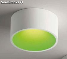 Vibia Domo Deckeleuchte Recto LED 3x3W Im Freien Weiß überdacht Grün