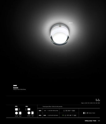 Vibia Scotch Applique Ronde Extérieure LED 1x3w Chrome - Photo 2