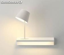 Vibia Suite Applique Avec Lumière De Lecture Gauche Laqué Brun Ocuro M