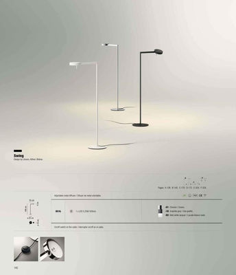 Vibia Swing Lámpara De Lampadaire LED 1x5,25w Diffuseur Orientable Chr - Photo 2