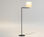 Vibia Swing Lámpara Von Stehlampe Mit Lampenschirm Sahne Chrom - 1