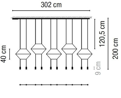 Vibia Wireflow Suspension 2D LED 10x3w Versión 1 Laqué Noir - Photo 3