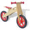 VidaXL Bicicleta de equilíbrio em madeira vermelho - 1