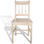 vidaXL Cadeiras de jantar 2 pcs madeira cor natural - Foto 2