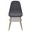 vidaXL Cadeiras jantar s/ braços 4 pcs pés aço tecido cinzento escuro - Foto 2