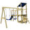 vidaXL Casa brincar + escada escorrega baloiços 463x275x235cm madeira - Foto 2