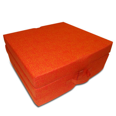 vidaXL Colchão de espuma dobrável em 3 190 x 70 x 9 cm laranja - Foto 2