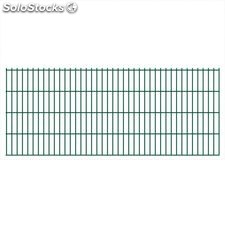 vidaXL Panneaux de clôture 2D pour jardin 2008x830 mm 30 m Vert