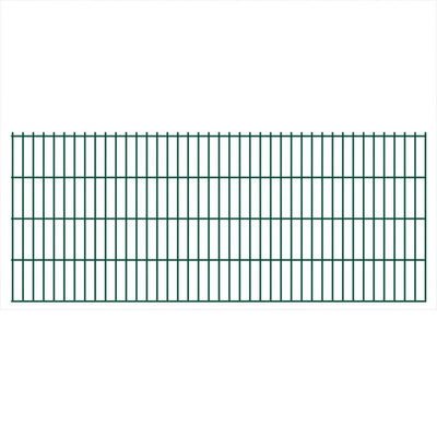 vidaXL Panneaux de clôture 2D pour jardin 2008x830 mm 30 m Vert