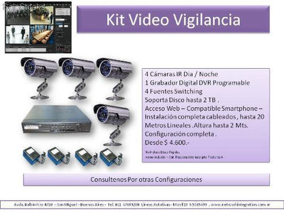 Video Vigilancia -Kit Camaras de Seguridad