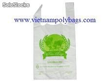 Vietnam packaging shopping platic poly t-shirt bags