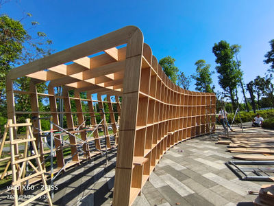 Vigas de bambú vigas decorativas tabla de bambú paneles para construir casa - Foto 3