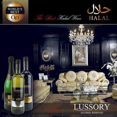 Vin Mousseux Lussory sans alcool avec Certificat Halal 0,0%